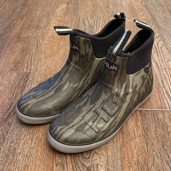 HUK Men’s “Professional Fishing” Deck Boots, Size Various. Camo. NWOT. - Picture 3 of 7